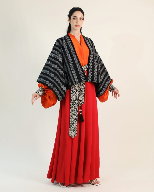 HuNian jumpsuit and kimono jacket - Image 2
